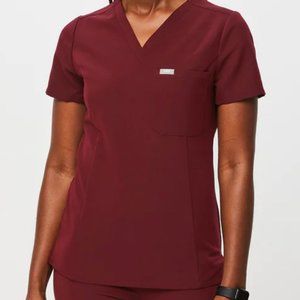 Figs Burgundy/Maroon Scrub Set